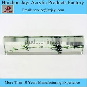 Factory Wholesale Handmade Acrylic Clear Logo Block/ Stamp Block thumbnail-3