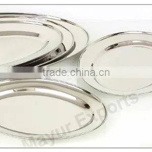 Stainless Steel Oval Tray thumbnail-1