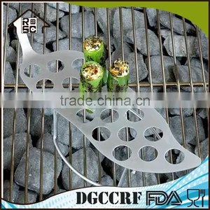 NBRSC Over 10 Years Experience Easy BBQ Grill Holders Pepper Chile Grill Pepper Shape Non-stick Holder thumbnail-1