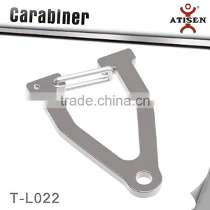 Flat Stainless Steel Carabiner Clear Letter V Keychains Wholesale thumbnail-1