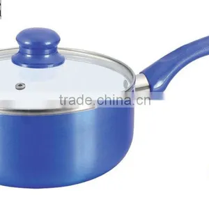 9pcs Cookware in Aluminum With White Ceramic Nonstick Coating thumbnail-4
