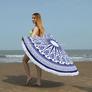 Микрофайберный круглый пляжный полотенец в форме арбуза thumbnail-2