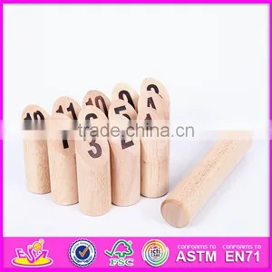 2017 Top Fashion Outdoor Garden Bowling Wooden Skittles Game W01A181 thumbnail-5