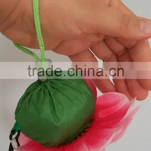 Pretty Orange Flower Shape Re-Usable ECO Foldable Shopping Bag thumbnail-3