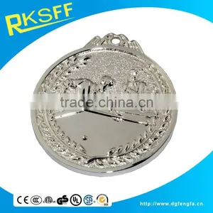 Zinc Alloy Silver Billiard Ball Medal Sports Medal With Ribbon thumbnail-2