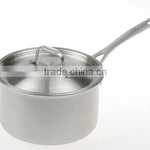 Kitchen Utensil Stainless Steel Double Bottom Health Milk Pot thumbnail-1