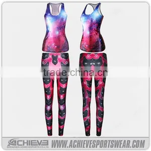 Wholesale Woman Fitness Sports Bra High Waist Yoga Pants thumbnail-1