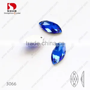 Horse Eye Shape Dongzhou 243 Color Flatback Sew on k5 Crystals Wholesale thumbnail-1