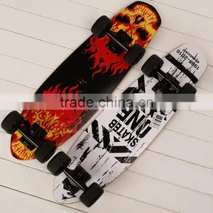 HSCW23 Fashionable OEM Design Mini 4 Wheels 7 Ply Maple Skateboard Complete thumbnail-1