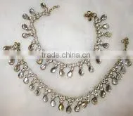 Kundan Anklets Payal Pair thumbnail-1