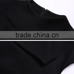 Guangzhou Wholesale Good Design Best Sale Latest Fashion Black Sleeveless Elegant Women Smart Casual Dress 2017 thumbnail-5