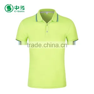 2017 New Fashion Customized Logo Dry Fit Breathable Blank Golf Polo Shirts for Men thumbnail-2