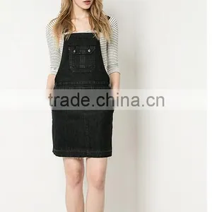 Runwaylover 4938 Sexy Black Ladies Washing Denim Romper thumbnail-2
