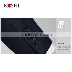 Bespoke China Men Suit Factory For Mens Men Navy Blue Slim Cut Business Suit thumbnail-6