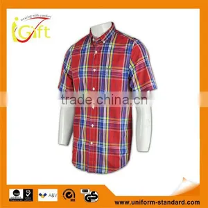 2015 Hot Sell Wholesale High Quality Plaid Mens Flannel Shirt thumbnail-1