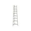 8 Tier Wall Mounted Pot Rack , Silver Kitchen Storage Fixture thumbnail-1