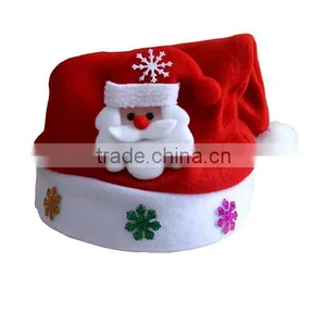 Snow Man Deer Santa Claus Shaped Christmas Hat With Light For Children and Adult thumbnail-2
