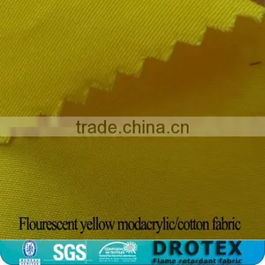 Flourescent Yellow Modacrylic/cotton Flame Resistant Fabric thumbnail-1