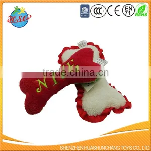 Cute Bone Shaped Plush Dog Toys Wholesale thumbnail-1