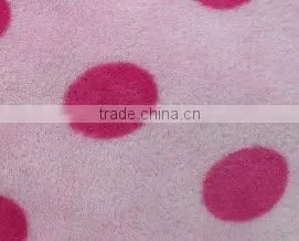 Pink Circle Printing Coral Fleece Fabric thumbnail-1