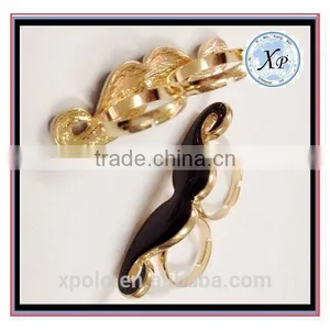 FACTORY PRICE Mustache Dubai Gold Ring Models Men Rings Wholesale thumbnail-2