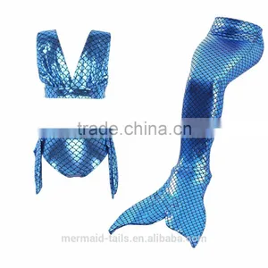 Fairy Costumes for Girls Beach Holiday Mermaid Fashion Bikini Sets 3PC thumbnail-2