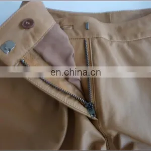 2015 New Style Sheep Leather Short Pants in YKK Zipper in Front thumbnail-4
