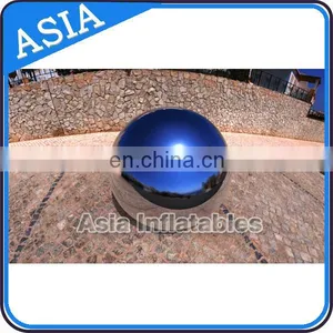 Party Mirror Ball For Fashion Show, Silver Inflatable PVC Mirror Balloon thumbnail-3