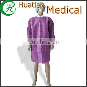 Disposable Orange Lab Coat thumbnail-1
