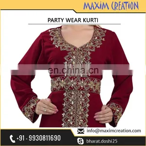 Latest Stylish Arabian Party Wear Kurti Dress For Australia thumbnail-2