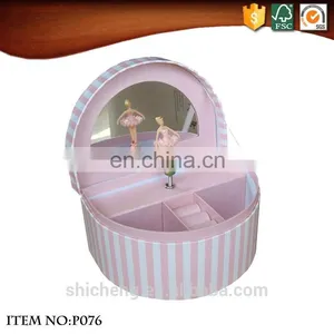 China Factory Semicircle Paper Jewellery Musical Boxes for Wholesale thumbnail-4
