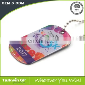 Custom Logo Printed Cheap Fashion Necklace Couple Epoxy Enamel Wholesale Blank Dog Tags thumbnail-3