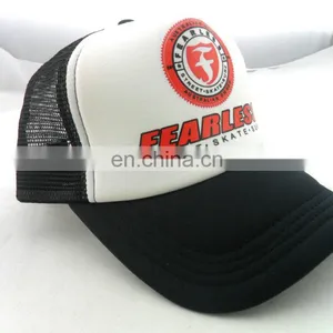 Custom Adjustable Black White Trucker Hat thumbnail-3