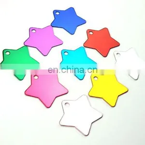 Star Shaped Blank Aluminum Pet Collar Tag thumbnail-4
