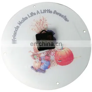 Circular Sublimation Glass Photo Frame With Clock Round Photo Frame Wall Clock thumbnail-3
