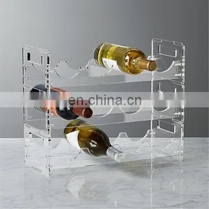 Clear Acrylic Wine Display Case Wine Glasses Carrying Case thumbnail-1