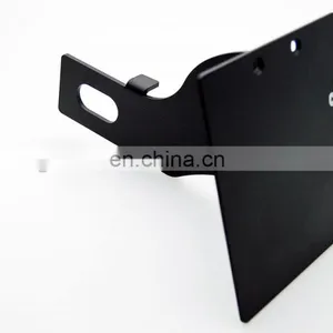 Custom Foshan Factory RR Number Plate Bracket KHZ CRR HD Powder Coat Black Included Mini Number Plate Left Side Bracket thumbnail-1
