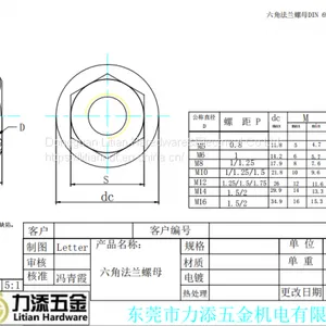 Hot Sale Carbon Steel DIN6923 m7 m8 Flange Nut for Machine thumbnail-4