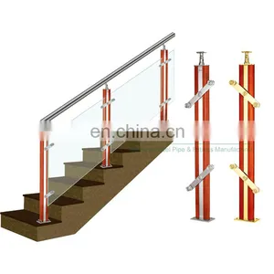 Hot Sale Hospital Stainless Steel 304 316 Stairs Railing Elegant Railing Designs Factory in China thumbnail-7