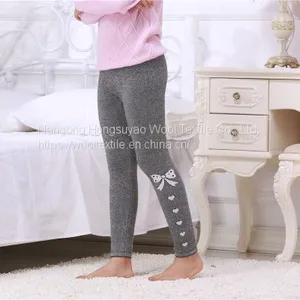 Hot Popular Jacquard Lovely Cartoon Bow Children Girl Gray Color Cotton Comfortable Sports Footless Tights thumbnail-4