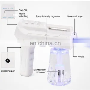 BEST Seller Nano Rechargeable Wireless Spray Gun Dis-infection Mist Hand Portable Sanitizer Liquid Automatic Atomizer thumbnail-2