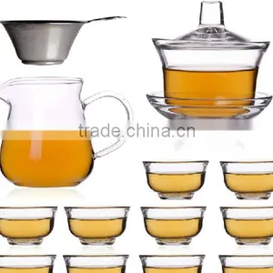 Glass Teaset,Gaiwan+Pitcher+Cups+Filter thumbnail-1