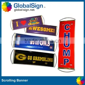 Custom Printed Retractable Fan Hand Scrolling Banner thumbnail-1