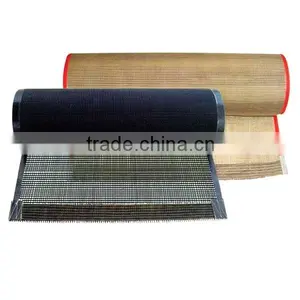 Ptfe Coated Conveyor Belt Mesh Size 4mm*4mm and 10mm*10mm With Bull Nose Joint High Temperature Made in China thumbnail-4