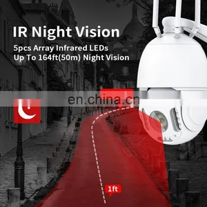 5X Zoom 5MP Wireless 4GSIM CARD Security IP Network Camera HD PTZ Outdoor Home Surveillance Dome Cam CCTV 50M IR Night Vision thumbnail-4