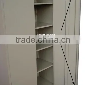 (DL-S1 ) Full/ Half Height 3 Point Locking System Steel Filing Cabinet, Steel Storage Cupboard, Metal Wardrobe thumbnail-3