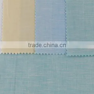 Chambray Fabric,linen Cotton Fabric for Men's Shirt,linen Cotton Yarn Dyed Fabric thumbnail-2