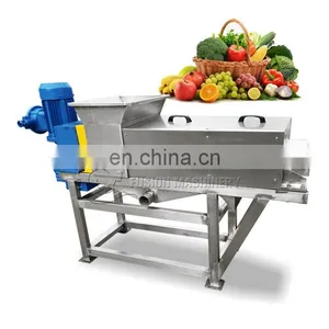 Single Screw Beer Residue Dewatering Machine Vinegar Lees Screw Press Wine Residue Shredder Dewatering thumbnail-5