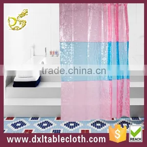 2015 Good Selling Peva and Roller Type Pink and Blue Shower Curtain thumbnail-1