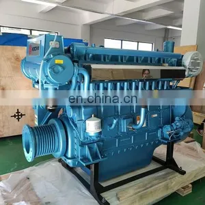 Brand New 6 Cylinder In-line Water Cooler Weichai WHM6160 Marine Engine thumbnail-2